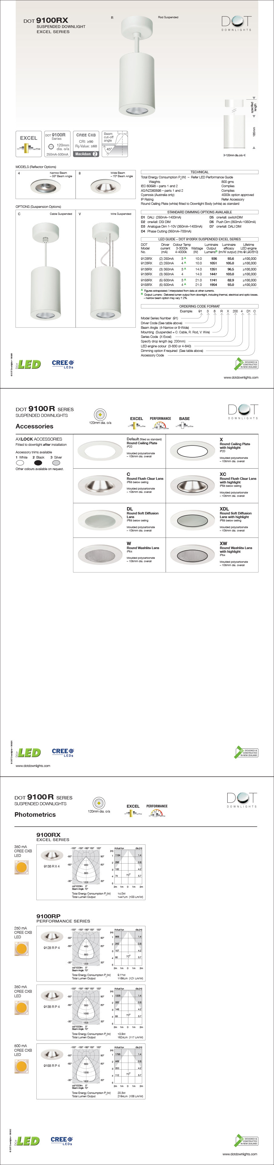 DOT 9700SP Downlight Data Sheet